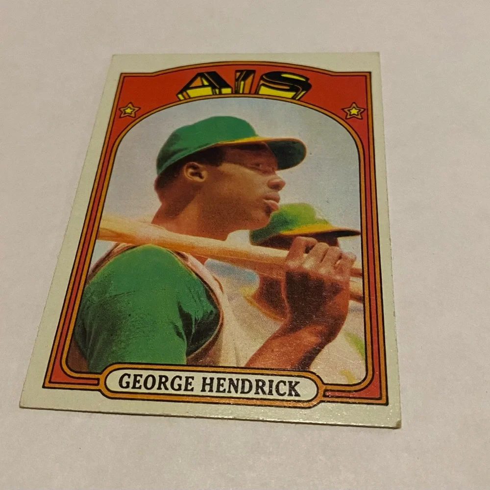 George Hendricks 1972 Rookie Baseball Card Vintage Collectible